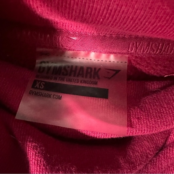 Gymshark Slouch Cropped Hoodie XS in Beet - Picture 3 of 10